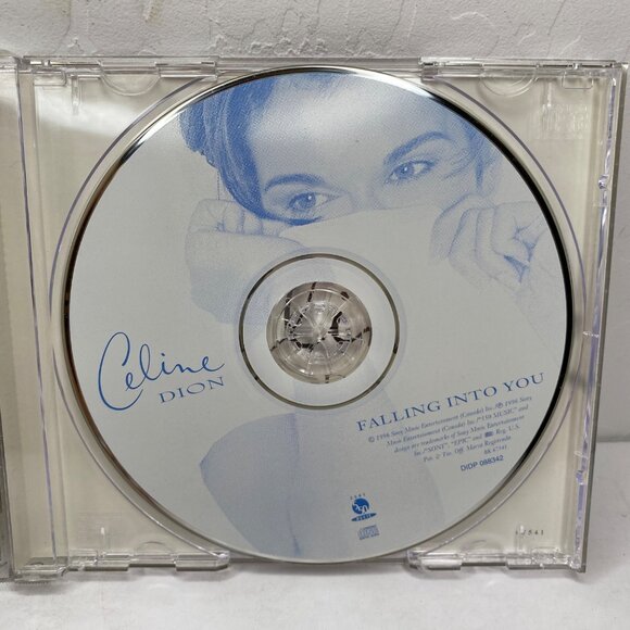 Vintage 1996 Celine Dion Falling Into You Album CD Jewel Case 13 Hit Track Songs - Picture 3 of 6
